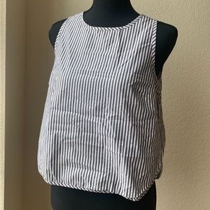 Madewell Stripe Sleeveless Shirt